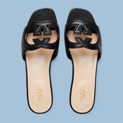 gucci interlocking g sandal|women's interlocking g slide sandal.